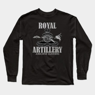 Royal Artillery Airborne Gunners (distressed) Long Sleeve T-Shirt
